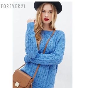 Blue Forever 21 Knit Sweater (S)